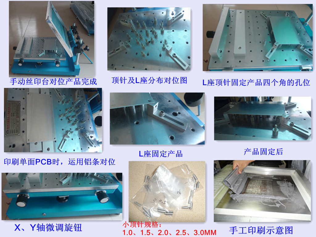 手動(dòng)印刷臺(tái)操作示意圖片